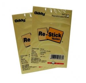 Oddy Selfstick Repositionable Note Pads  2x3 Inch, 100 Sheets RS 2x3 Pack of 100